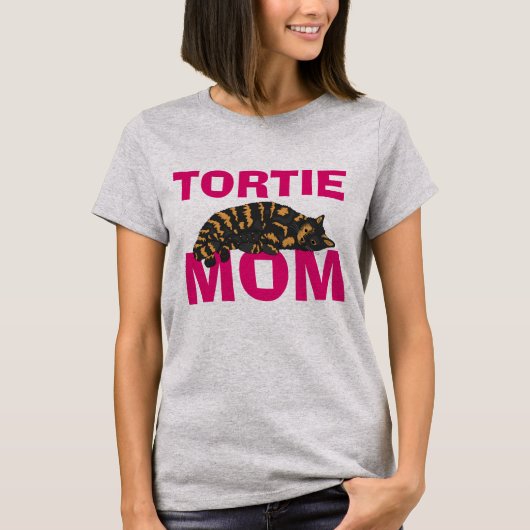 TORTIE TORTIOSESHELL CAT MOM T-Shirts (Voorkant)