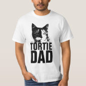 TORTIE tortoiseshel CAT DAD T-shirts (Voorkant)