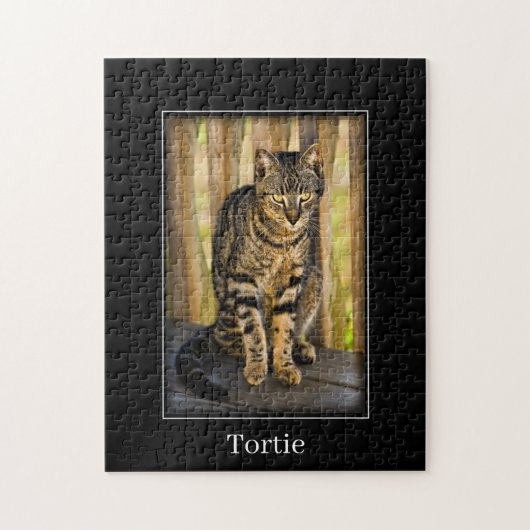 Tortie - Tortoiseshel Kat - Fotografie van gezelsc Legpuzzel (Verticaal)