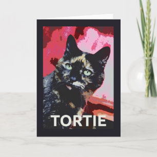TORTIE Tortoiseshell Cat Kaart