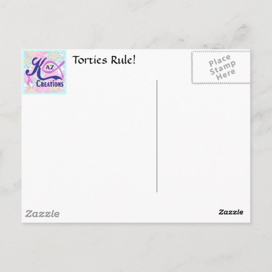 Torties-regel! Briefkaart (Achterkant)