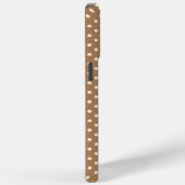 Tortilla Bruine en beige polka stippen Case-Mate iPhone Case (Achterkant / Rechts)
