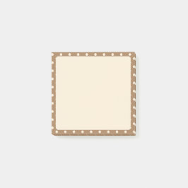 Tortilla Bruine en beige polka stippen Post-it® Notes