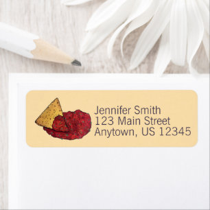 Tortilla Chips en Dip Tomato Salsa Mexican Food Etiket