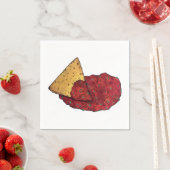 Tortilla Chips en Dip Tomato Salsa Mexican Food Servet (Insitu)