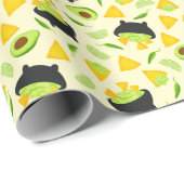 Tortilla Chips en Guacamole Pattern Cadeaupapier (Rol Hoek)