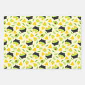 Tortilla Chips en Guacamole Pattern Inpakpapier Vel (Voorkant 3)