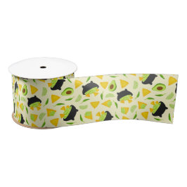 Tortilla Chips en Guacamole Pattern Satijnen Lint