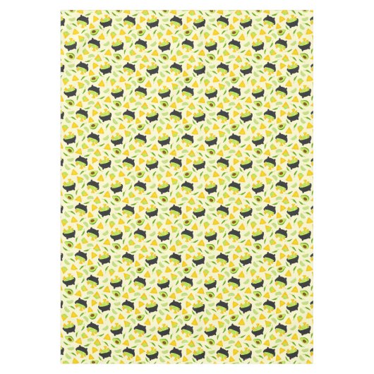 Tortilla Chips en Guacamole Pattern Tafelkleed (Voorkant)