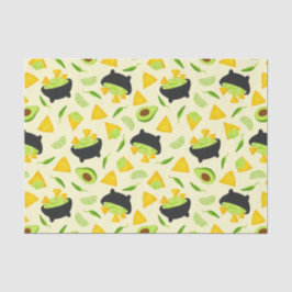 Tortilla Chips en Guacamole Pattern Tissuepapier