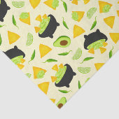 Tortilla Chips en Guacamole Pattern Tissuepapier (Detail)