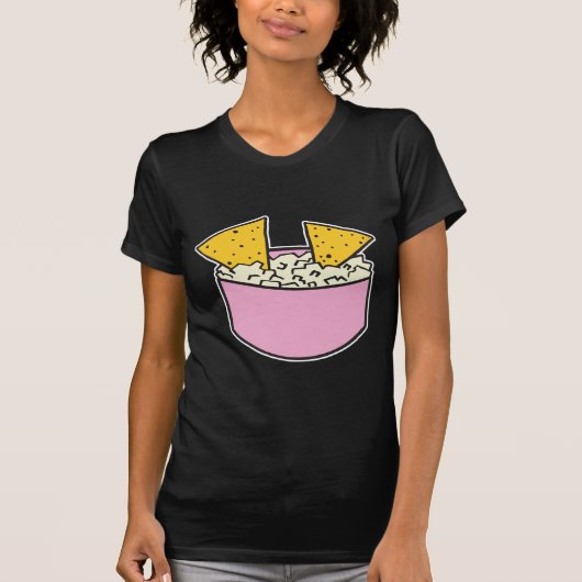 tortilla-chips in dip t-shirt (Voorkant)