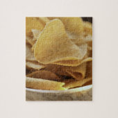 Tortilla-chips in houten kom legpuzzel (Verticaal)