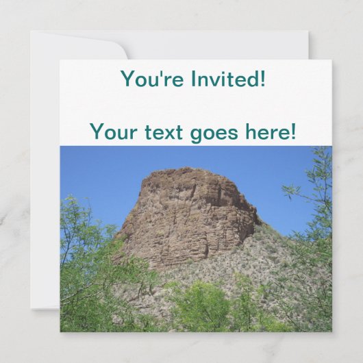 Tortilla Flats Butte Kaart (Voorkant)