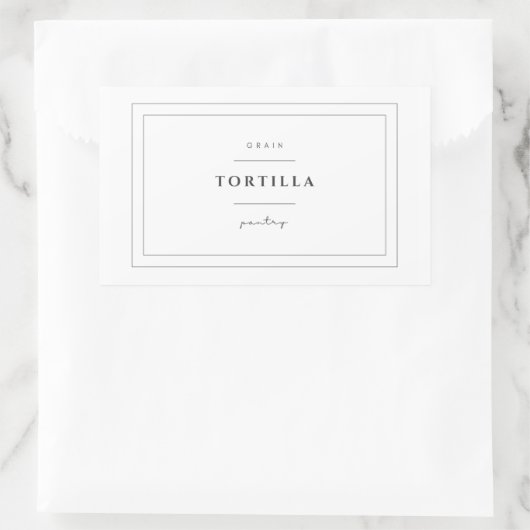 Tortilla Food Label Stickers (Tas)
