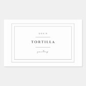 Tortilla Food Label Stickers (Voorkant)