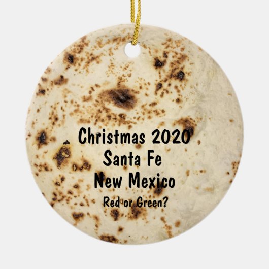 Tortilla Ornament Santa Fe Southwest (Voorkant)