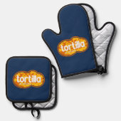 Tortilla Ovenwant & Pannenlap Set (Voorkant / Achterkant)