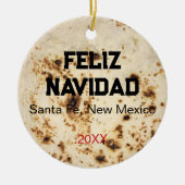 Tortilla Personalized Zia Christmas Gift Keramisch Ornament (Voorkant)