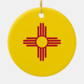 Tortilla Personalized Zia Christmas Gift Keramisch Ornament (Achterkant)