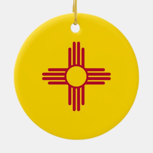 Tortilla Personalized Zia Christmas Gift Keramisch Ornament (Achterkant)