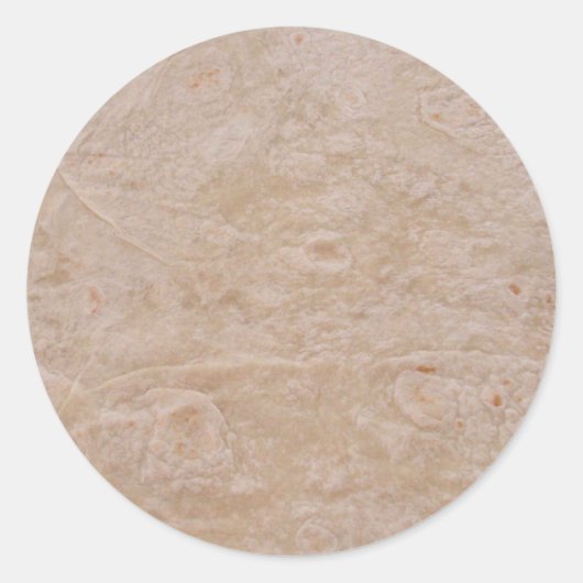Tortilla Ronde Sticker (Voorkant)