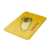 Tortilla Sandwich Wrap Bathroom Mat (Gekanteld)