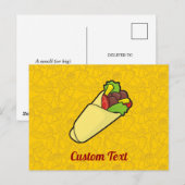 Tortilla Sandwich Wrap Briefkaart (Voorkant / Achterkant)
