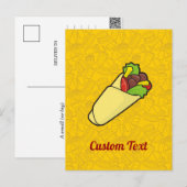 Tortilla Sandwich Wrap Briefkaart (Voorkant / Achterkant)