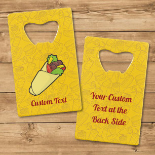 Tortilla Sandwich Wrap Credit Card Flesopener Creditkaart Flessenopener