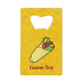 Tortilla Sandwich Wrap Credit Card Open Creditkaart Flessenopener (Voorkant)