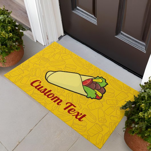 Tortilla Sandwich Wrap Doormat Deurmat