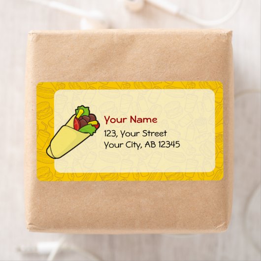 Tortilla Sandwich Wrap Etiket (Insitu)