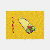 Tortilla Sandwich Wrap Fleece Blanket Deken (Voorkant (Horizontaal))