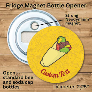 Tortilla Sandwich Wrap Flesopener Button Flesopener