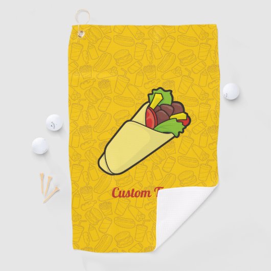 Tortilla Sandwich Wrap Golfhanddoek (Insitu)