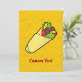 Tortilla Sandwich Wrap Kaart (Staand voorkant)