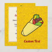 Tortilla Sandwich Wrap Kaart (Voorkant / Achterkant)