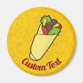 Tortilla Sandwich Wrap Magnet (Voorkant)