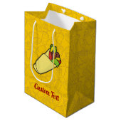 Tortilla Sandwich Wrap Midden Cadeautas (Voorkant Gekanteld)