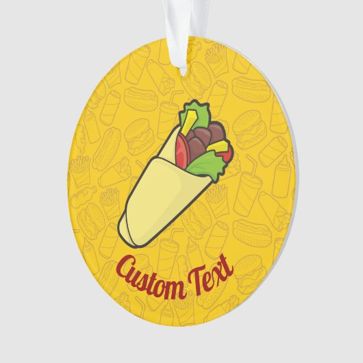 Tortilla Sandwich Wrap Ornament (voorkant)