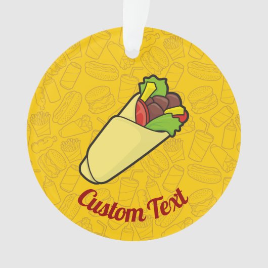 Tortilla Sandwich Wrap Ornament (voorkant)