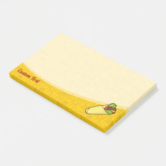 Tortilla Sandwich Wrap Post-it® Notes (Schuin)
