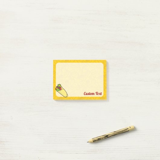 Tortilla Sandwich Wrap Post-it® Notes (Op bureau)