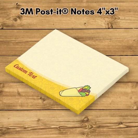 Tortilla Sandwich Wrap Post-it® Notes