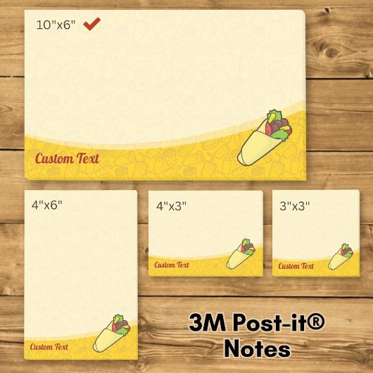Tortilla Sandwich Wrap Post-it® Notes