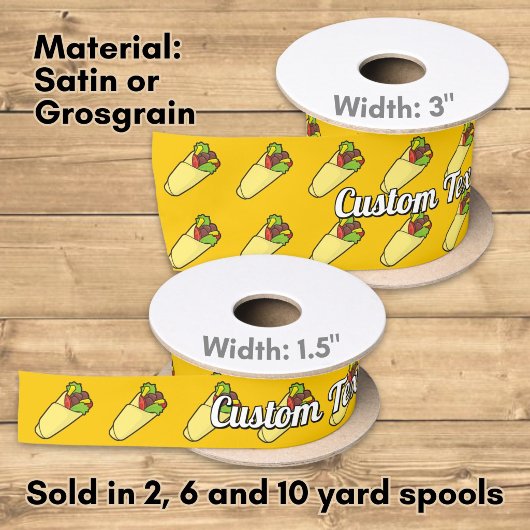 Tortilla Sandwich Wrap Satijnen Lint