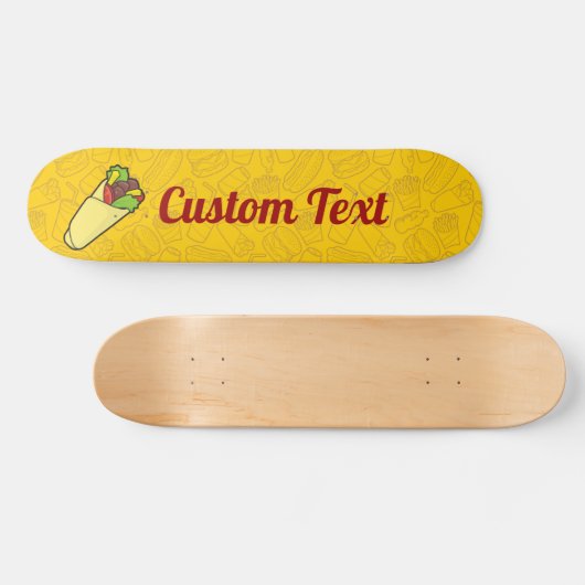 Tortilla Sandwich Wrap Skateboard Deck (Horizontaal)