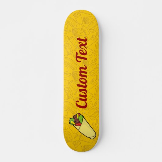 Tortilla Sandwich Wrap Skateboard Deck (Voorkant)