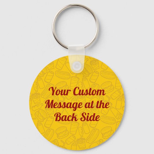 Tortilla Sandwich Wrap Sleutelhanger (Achterkant)